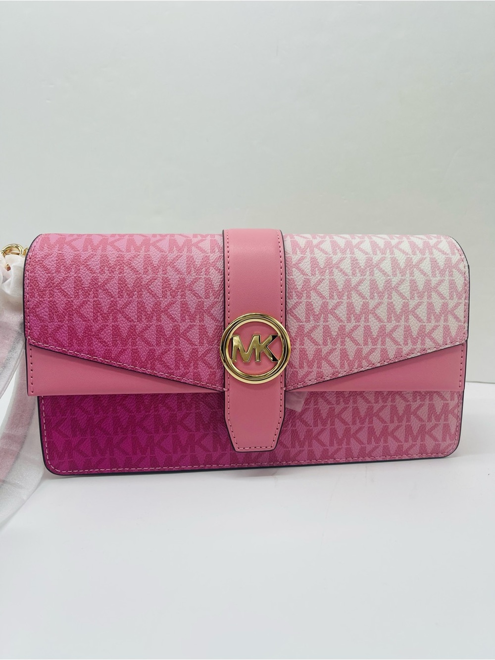 MICHAEL KORS Greenwich Md Ombré Signatur Logo Convertible Shoulder
Carnation
NWT - Picture 2 of 16